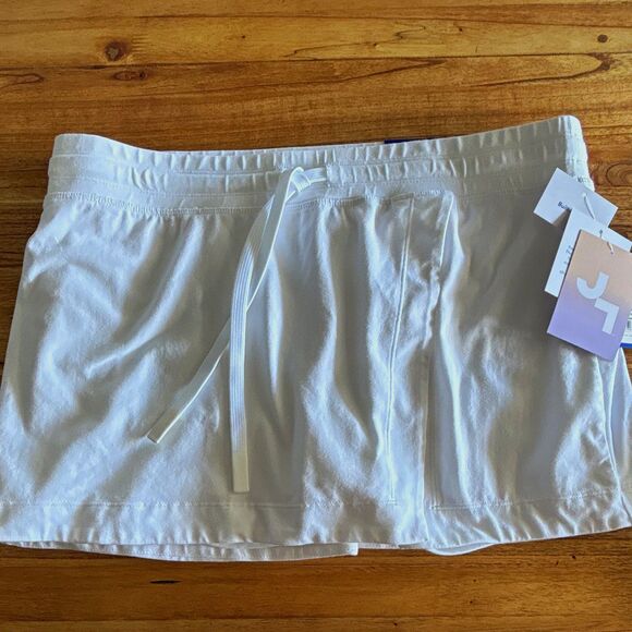 Joy Lab Pants - Women's Washed Jersey Slit Skort - JoyLab White L